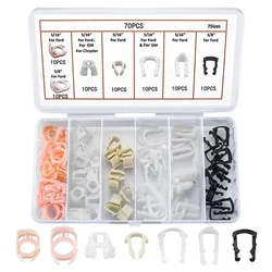 70pcs car Fuel Line Retainer Clip Assortment 5/16