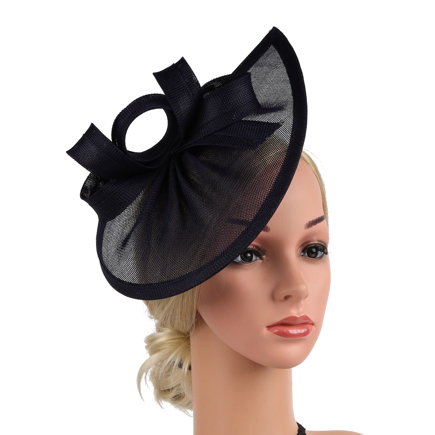 Neuer Cocktail-Teeparty-Fascinator-Stirnband Vintage Kentucky Derby Schleifen-Fascinator für Hochzeiten und Frauen – Detail 4
