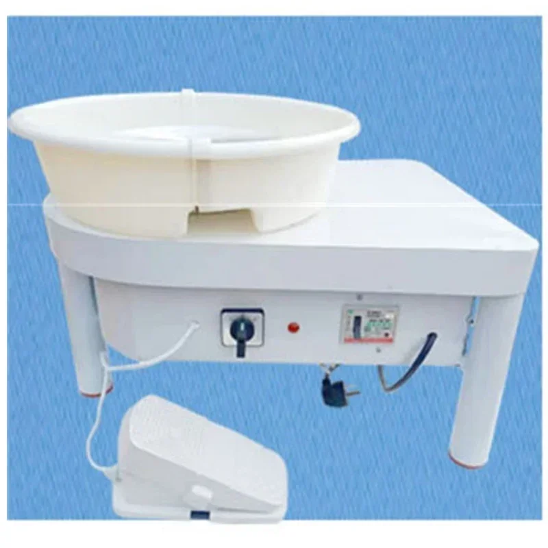 High Quality 25cm 350W Electric Wheel Pottery Lathes Machine With Foot Pedal Househol Electric Triangle Ceramic Foot  Machine