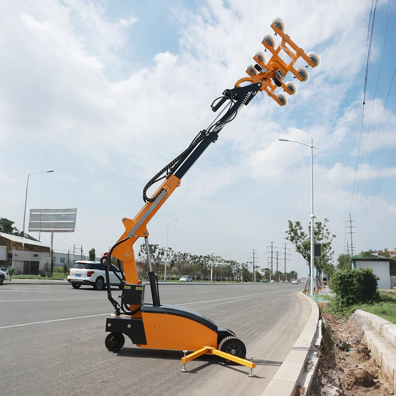 تصميم وحدات، روبوت تركيب زجاجي متعدد الوظائف للتحكم PLC بالطاقة الشمسية