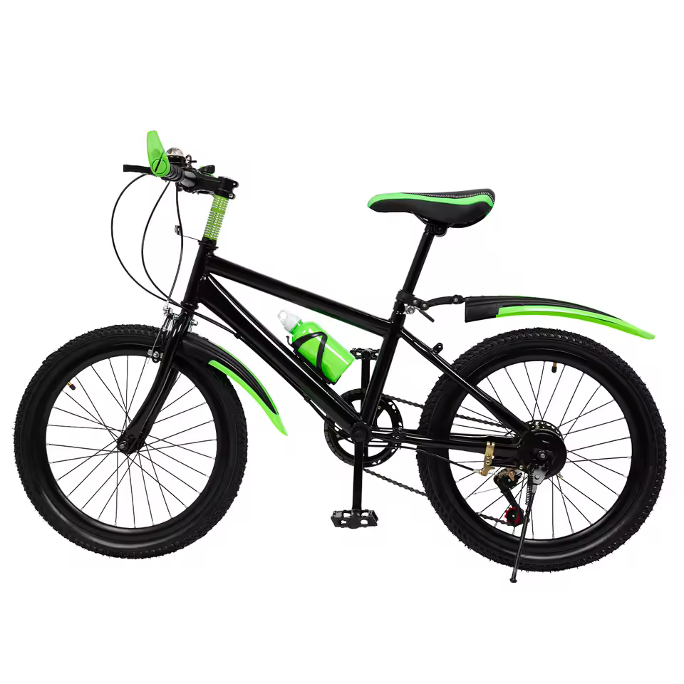 Bicicleta de Montaña Infantil 20" Verde con Cambios y Ruedas Antideslizantes 🚴‍♂️
