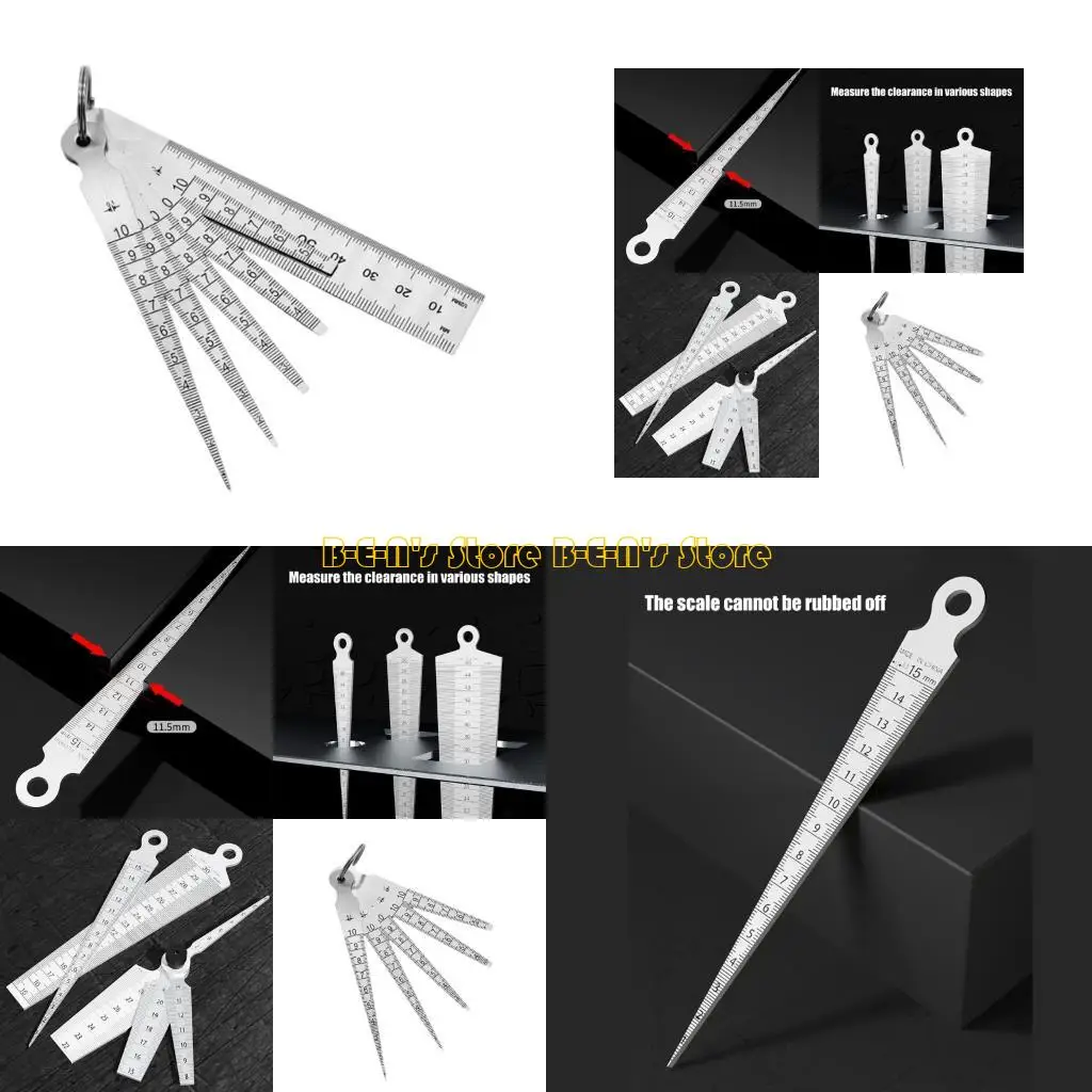 Y1AD Steel Feeler Gauges Set Tapered Gaps Measuring Tool for Automotive Maintenance
