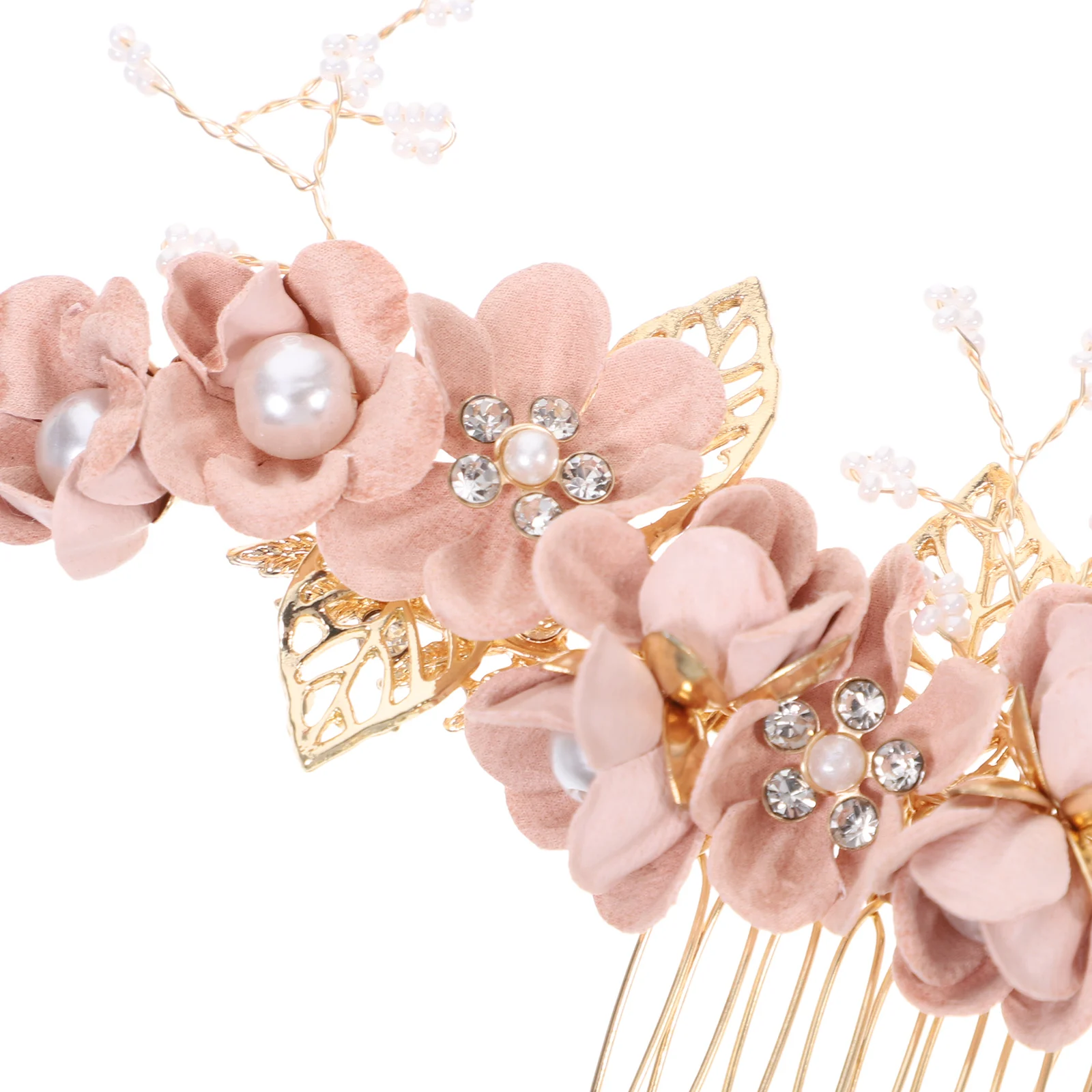 

4 Pcs Bridal Headwear Delicate Hair Accessories Pins for Flower Manual Decor Bride Alloy Floral