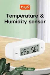 Tuya WiFi Mini Temperature Humidity For Smart Home Thermometer Hygrometer APP Remote Alarm Work with Google Home Yandex Alexa