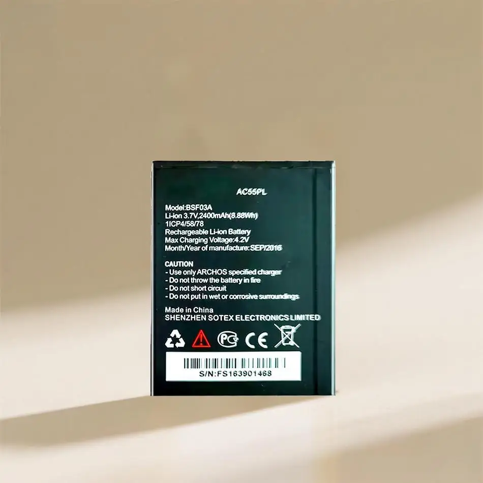 

Replacement Battery For Archos 55 Platinum BSF03A,AC55PL,Mobile Phone Batteries