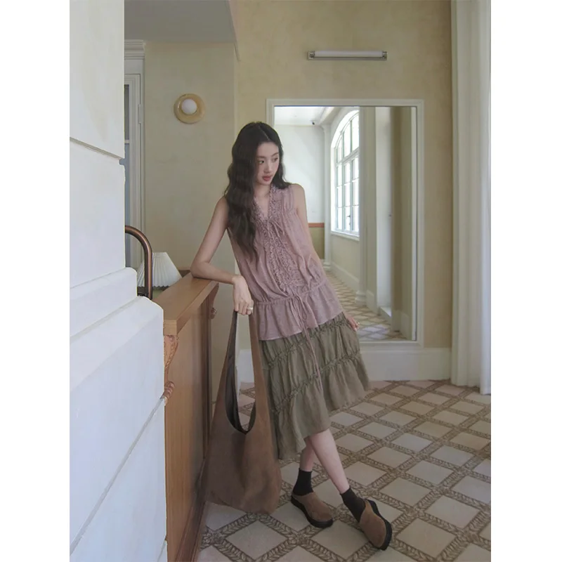 

Женская блузка Soolrok с открытыми плечами, модный топ с V-образным вырезом, художественный дизайн, деревянный узор