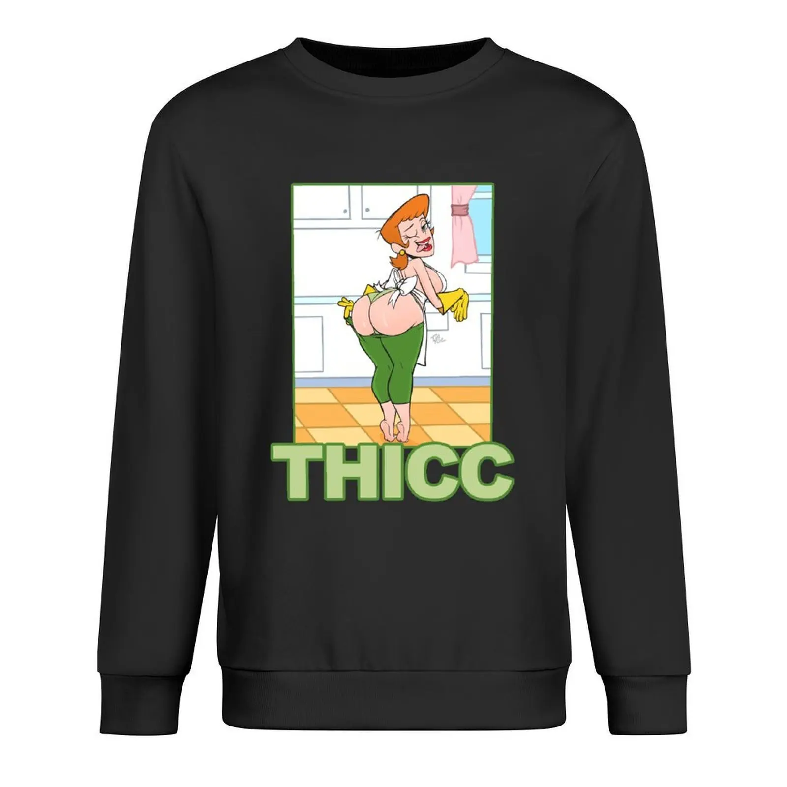 

Thicc Mom Pullover mens designer clothes men wear anime clothing autumn clothes new sweatshirt