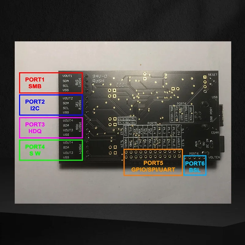 For EV2400 EV2300 Battery Unlocked Drone Fuel Gauge BQ Debugger Bqstudio