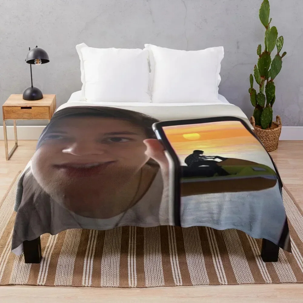 

Weston Koury blake michael jetski Throw Blanket Men's Soft Warm Throw Blanket for Couch