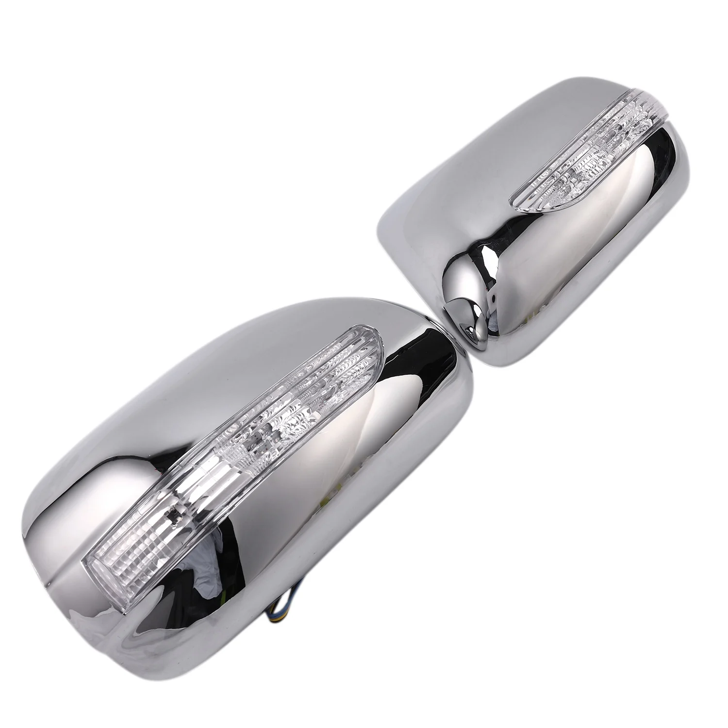 

Car Rear View Mirror Cover For Toyota Wish 2003-2007 ABS Chrome Plated Door Mirror Covers With Led