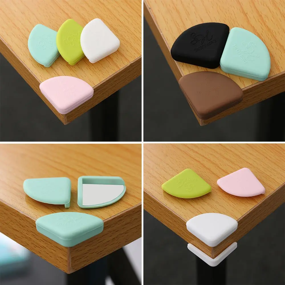 Baby Safe Soft Silicon Corner Protector, Table Desk Corner Guard, Children Safety Edge Guards, Proteção para crianças, 1 4Pcs