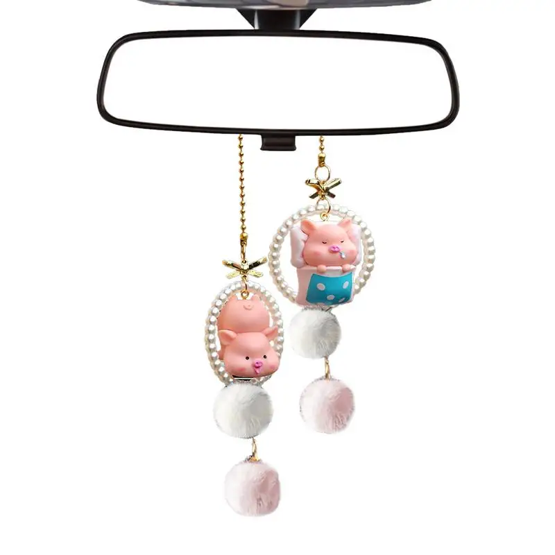 Car Charm For Rear View Mirror Colorful Swing Decor Attention Graber Car Interior Pendant stylish Auto Dashboard Cool Decoration