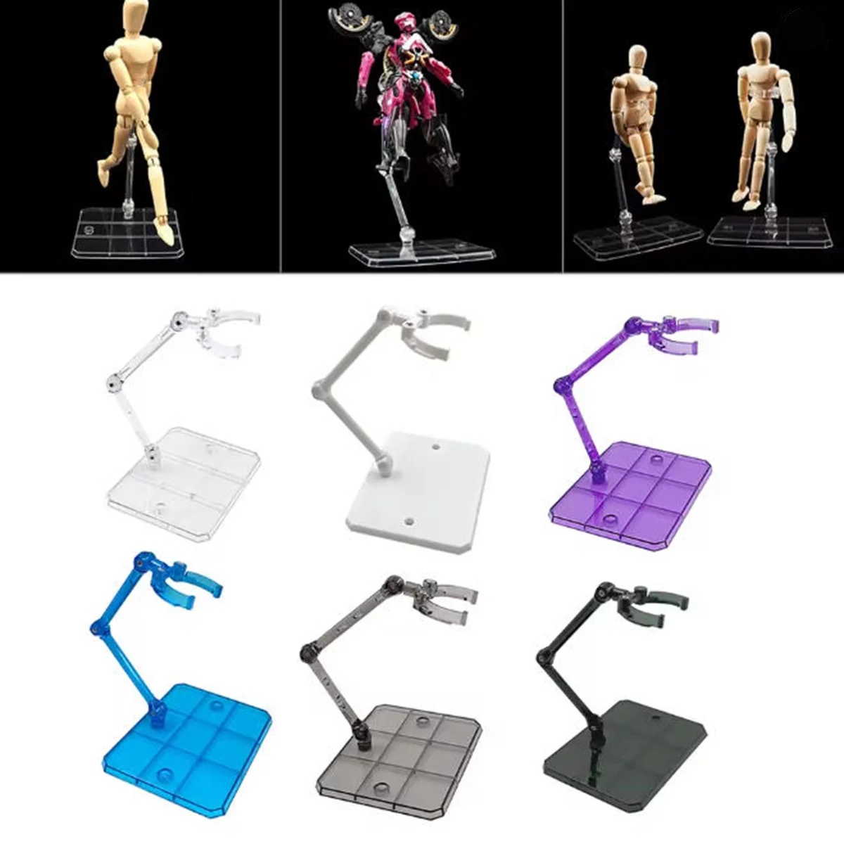 

Action Figure Display Stand Cinema Game Anime Robot Adjustable Display Stand For HG Saint Seiya Figure Stand Model Accessories