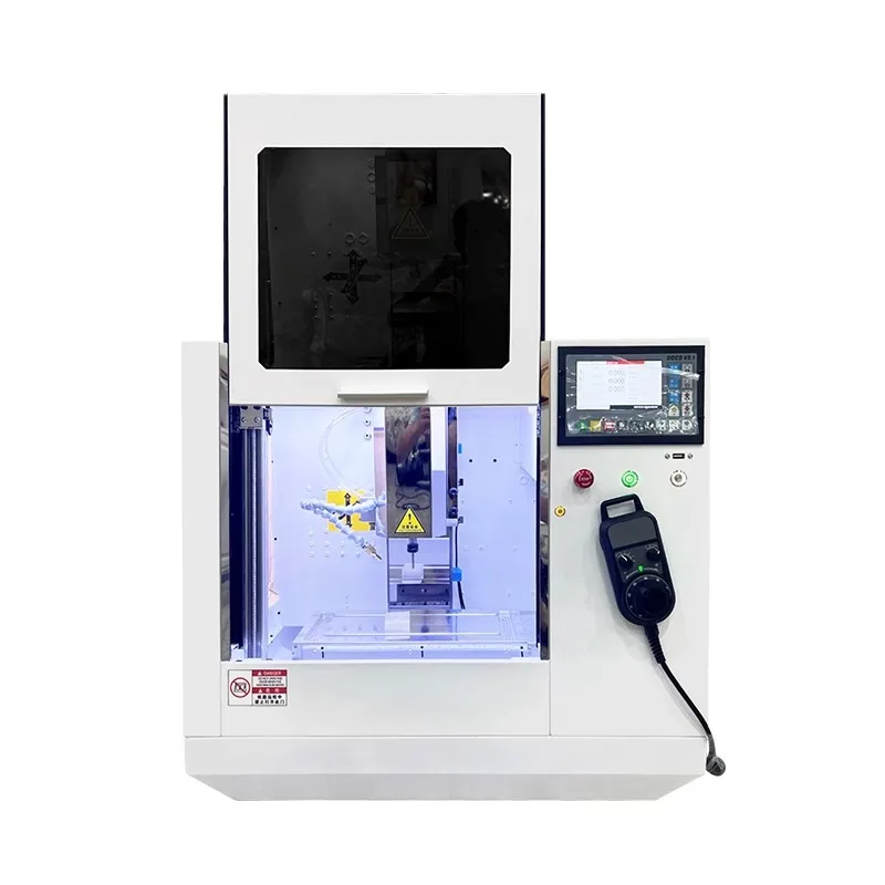 Small numerical control machine tool, lathe desktop type three-axis four-axis five-axis lathe teaching