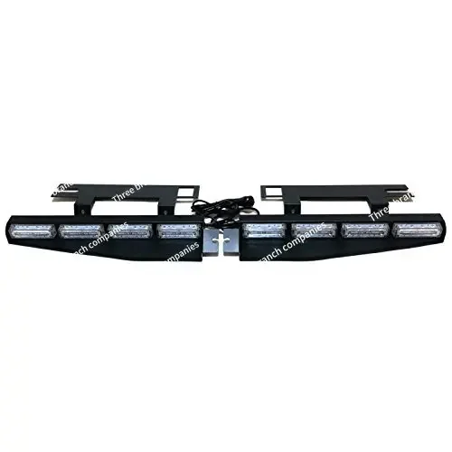 Emergency Vehicle Visor Light Bars for Sucker Dashboard Interior Windshield 12V 32W 16LED Sun Truck Strobe Flashing