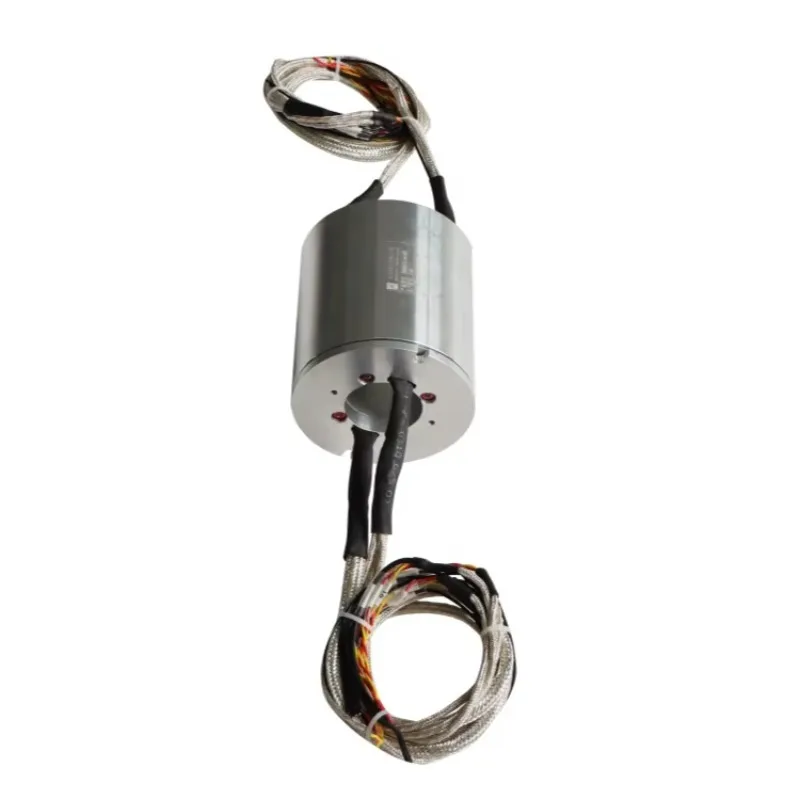 Customized Ingiant Through Bore Electrical Slip Ring Rotary Joint ID 33mm 16   For Cable Reels Filling Machine Slipring