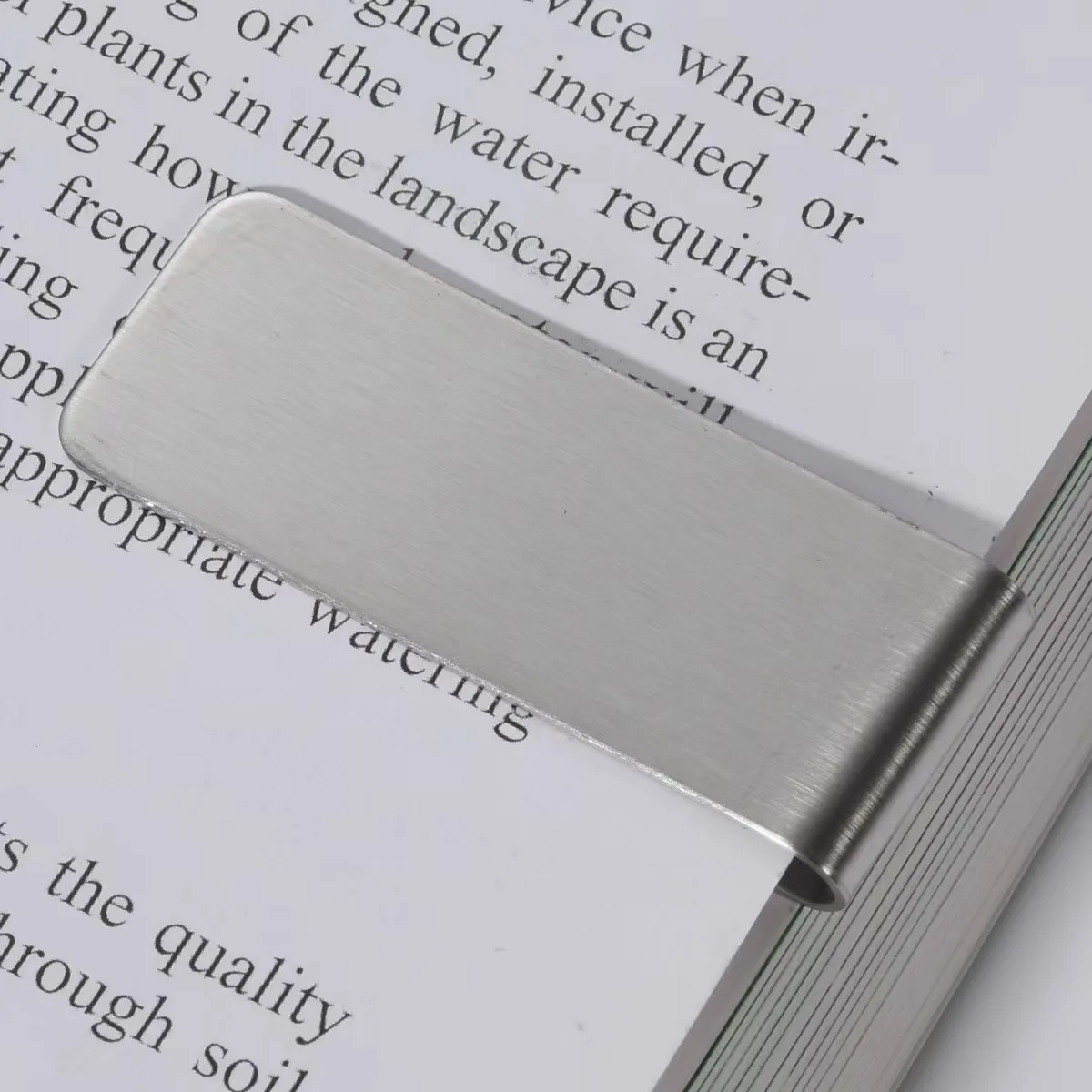Creative and Fashionable Stainless Steel Wallet, Paper Currency Change Clip, Multifunctional Bill Clip, Bookmark Storage Clip