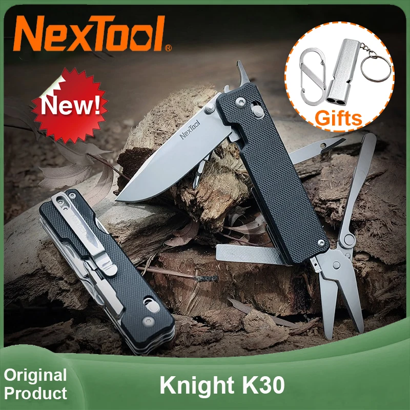 

NexTool Knight K30 EDC Pocket Knife 11 In 1 Multi-tool 14C28N Steel Blade Mini Portable Outdoor Folding Scissors Multi Tool