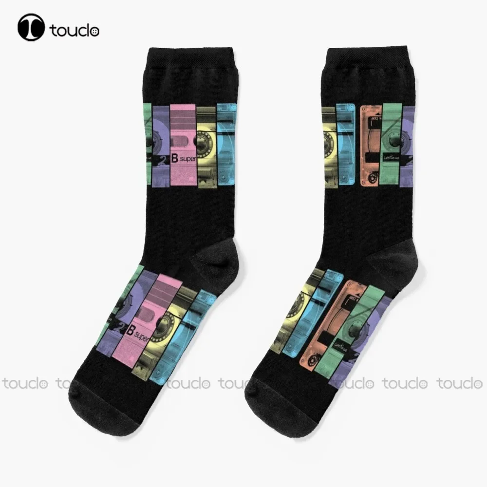 Mix Tape 1.0 Socks Soccer Socks Women Christmas Gift Unisex Adult Teen Youth Socks Custom 360° Digital Print Women Men