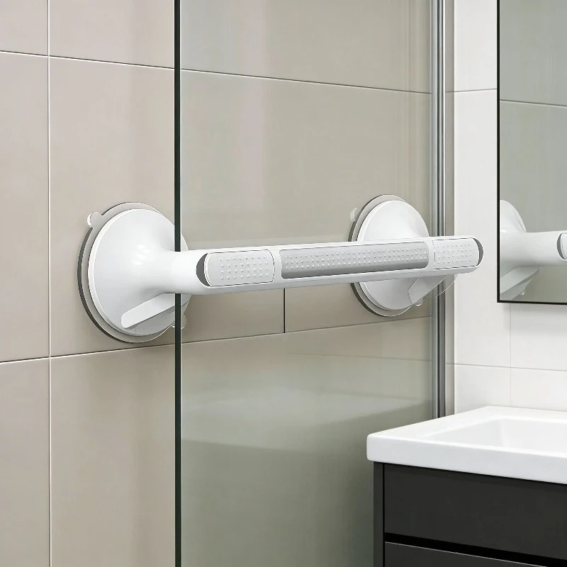 

No-Drill Suction Cup Bathroom Handle Anti-Fall Anti-Slip Railing Safety Support Handle Bathroom Safety Accessories for Seniors