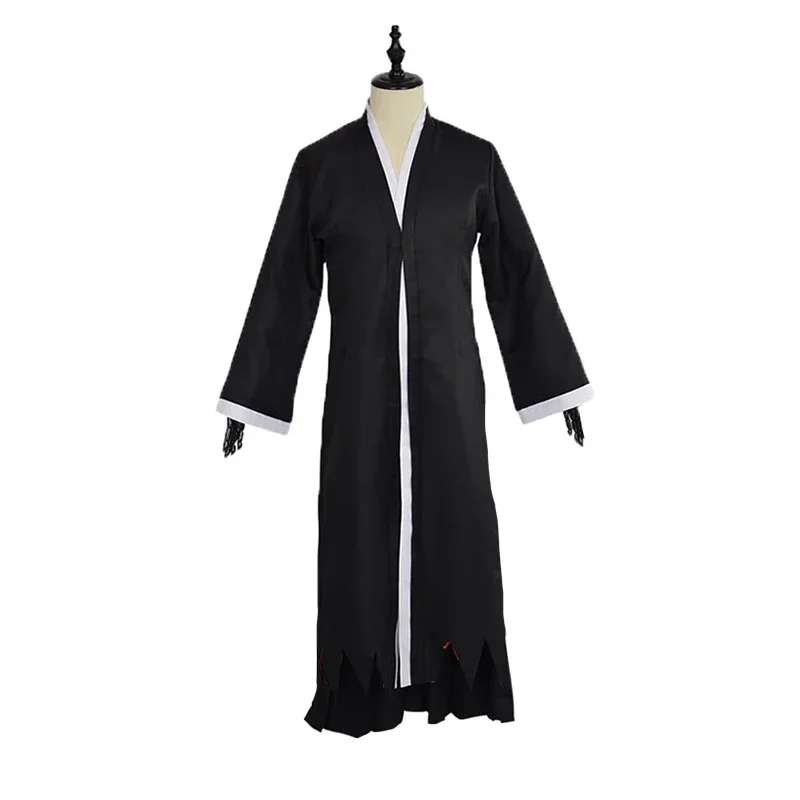 أنيمي بليتش تأثيري كوروساكي برمجة زي أسود كيب السراويل ثوب الكيمونو الياباني موحدة مجموعة كرنفال هالوين حفلة البدلة مع # 1 # ث
