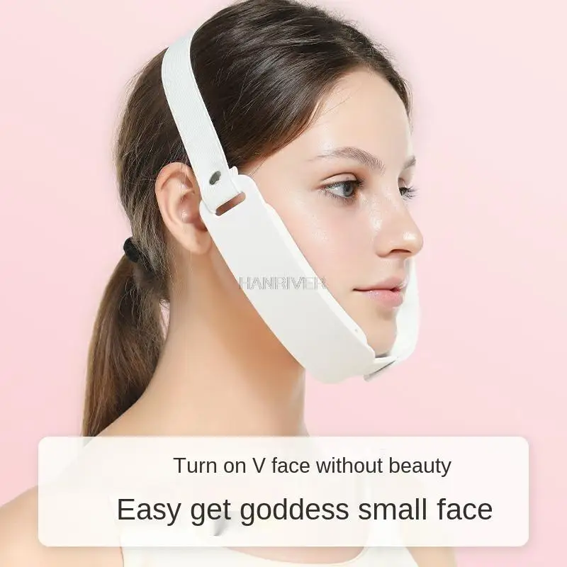 Macchina per il sollevamento della cintura a V per il mento Dispositivo per il sollevamento del viso rosso e blu Massaggiatore vibrante dimagrante per il viso