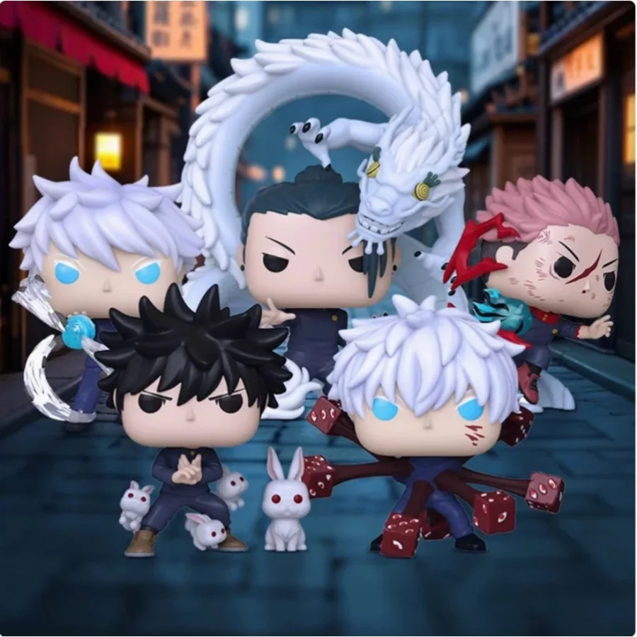

Genuine Funko POP Jujutsu Kaisen Yuji Itadori Nobara Kugisaki Megumi Fushiguro Satoru Gojo Action Figures Birthday Gift Kid Toys