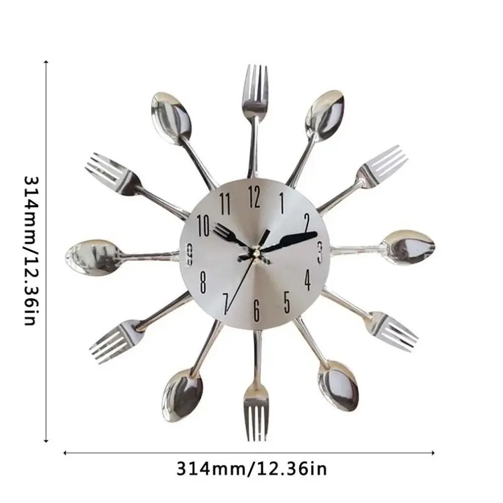 3D Spoon Fork Clock 6