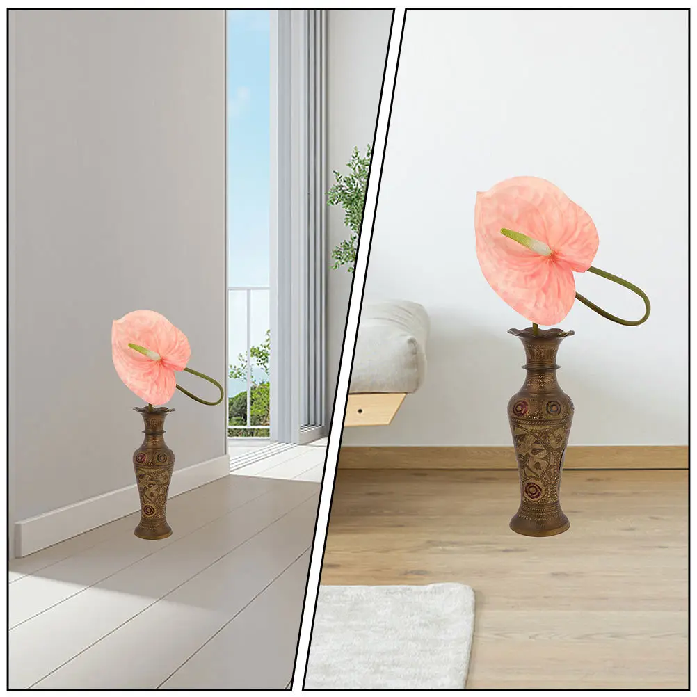 

4pcs Realistic Party Photo Props Vivid Artificial Flower Bouquet Imitation Floral Arrangements For Wedding Decoration
