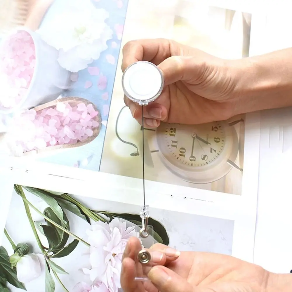 Work Card Clips Students Card Name Card Holder ID Card Clips Retractable Badge Reel Nurse Badge Holder Hospital Badge Holder