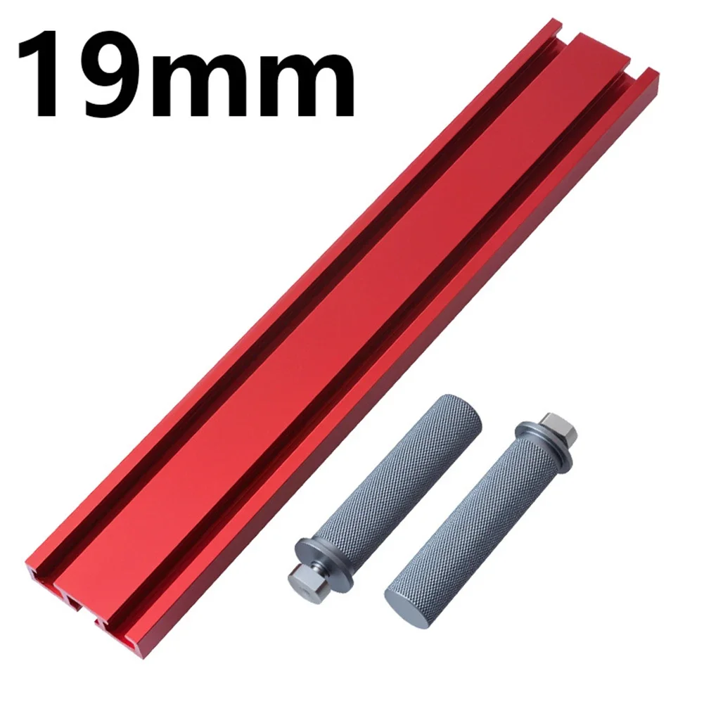 For Precise Woodworking Sliding Slot Fence Kit 1920mm Aluminum Alloy with Two Stops Fits Standard 19mm Table Holes