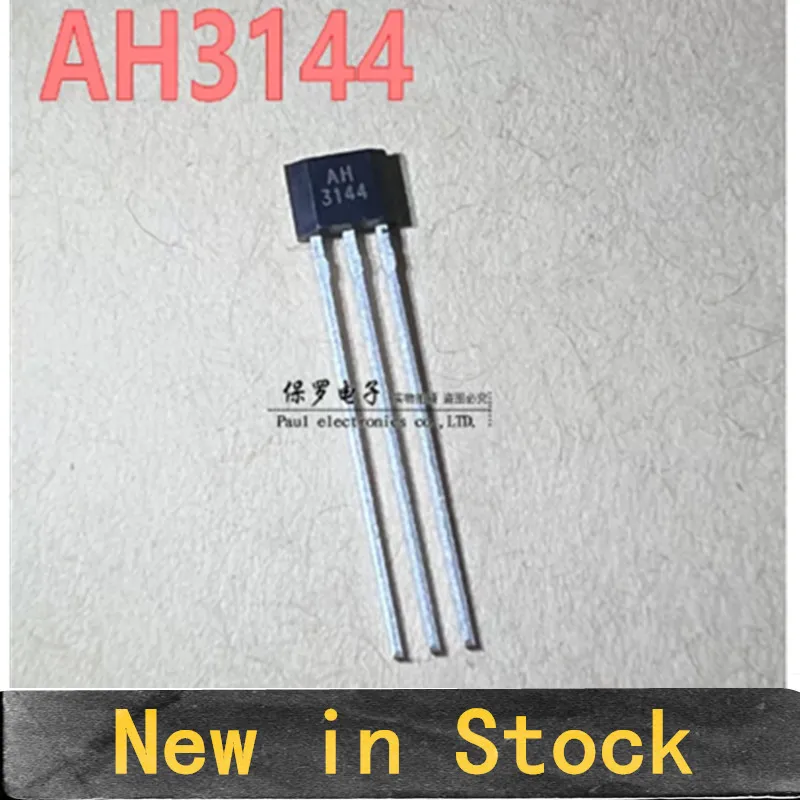 10PCS AH3144 Unipolar Hall Switch 3144 Through-Hole Hall Sensor Genuine AH Product