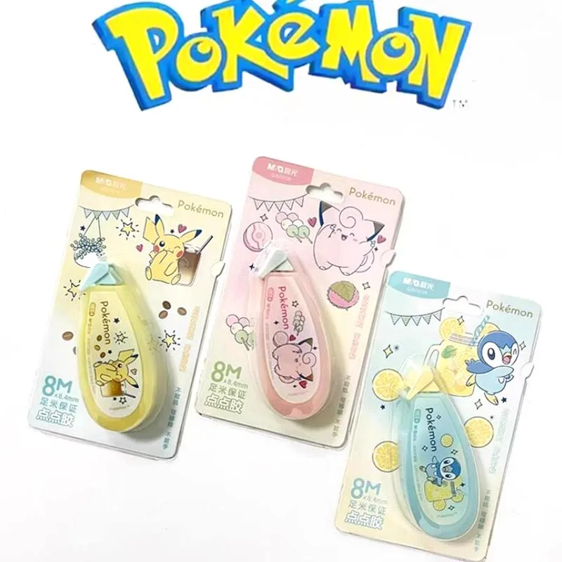 6pcs/lot Pokemon Dot Tape Cute Scrapbooking DIY Diary Double Side Sticker Album Stick Label Office School Supplies