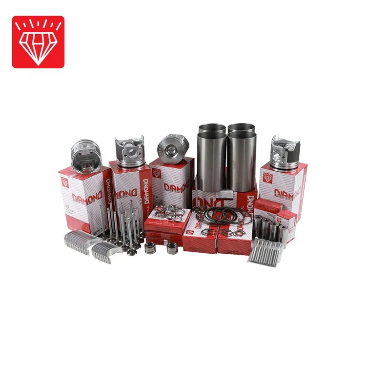 Manufacturer supply high quality diamond brand electronic injector 6D125 cylinder liner kit