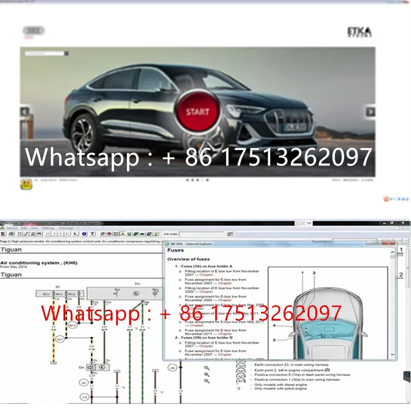 2024 hot etka 8.3 vehicle electronic vehicles, suitable for multiple languages such as v/w au/di se/atsko/da Free installation