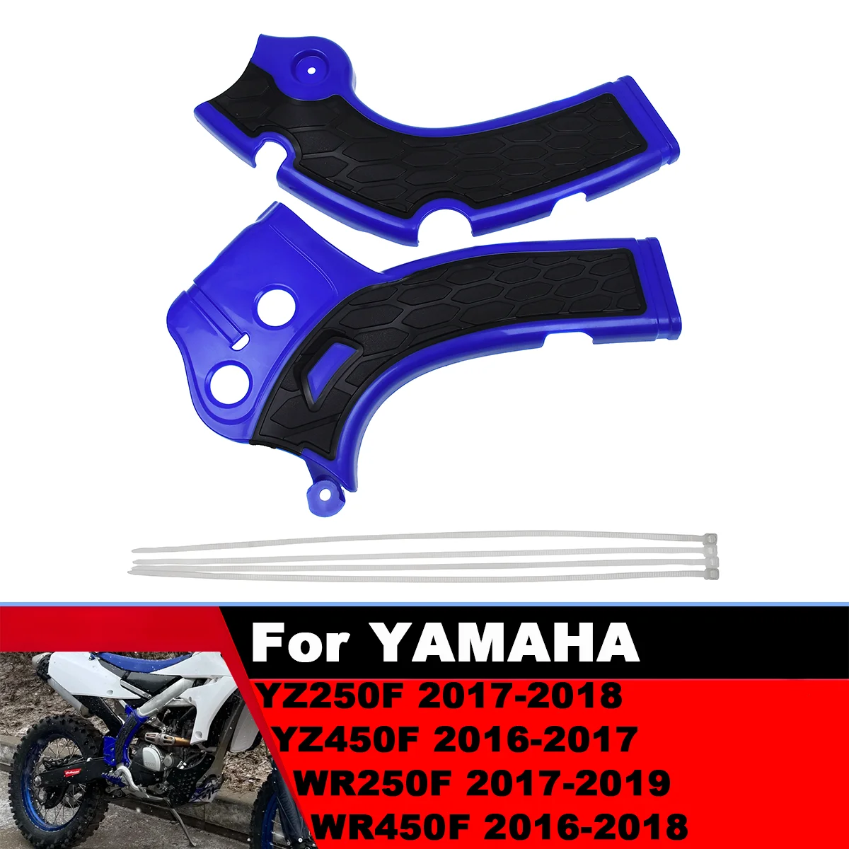 

Motorcycle Accessories X-Grip Frame Guard Protection Cover Guards Plastic For Yamaha YZ250F YZ450F WR250F WR450F YZ WR 250F 450F