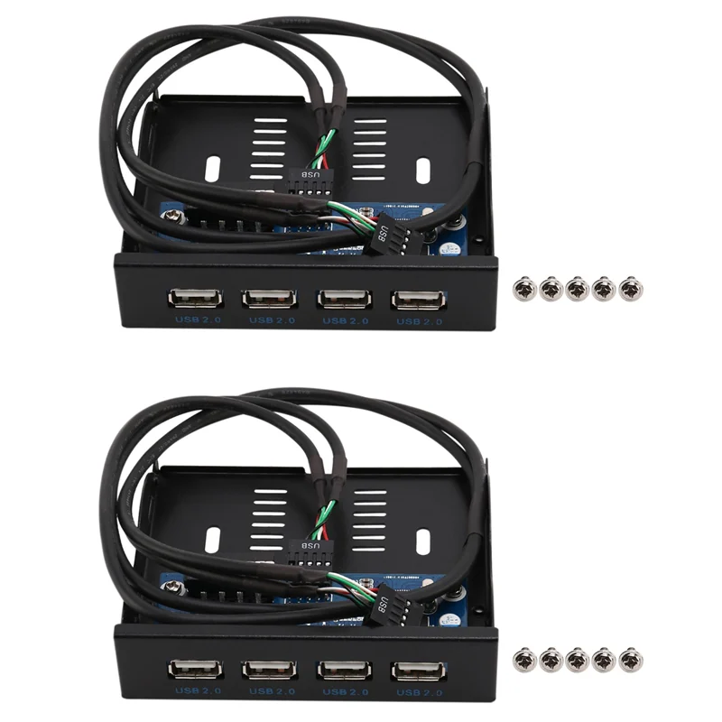 

ABT-2 шт., 3,5-дюймовый отсек для дискеты, 4 порта, концентратор USB 2,0, адаптер расширения передней панели, кронштейн для разъема с 9-контактным кабелем