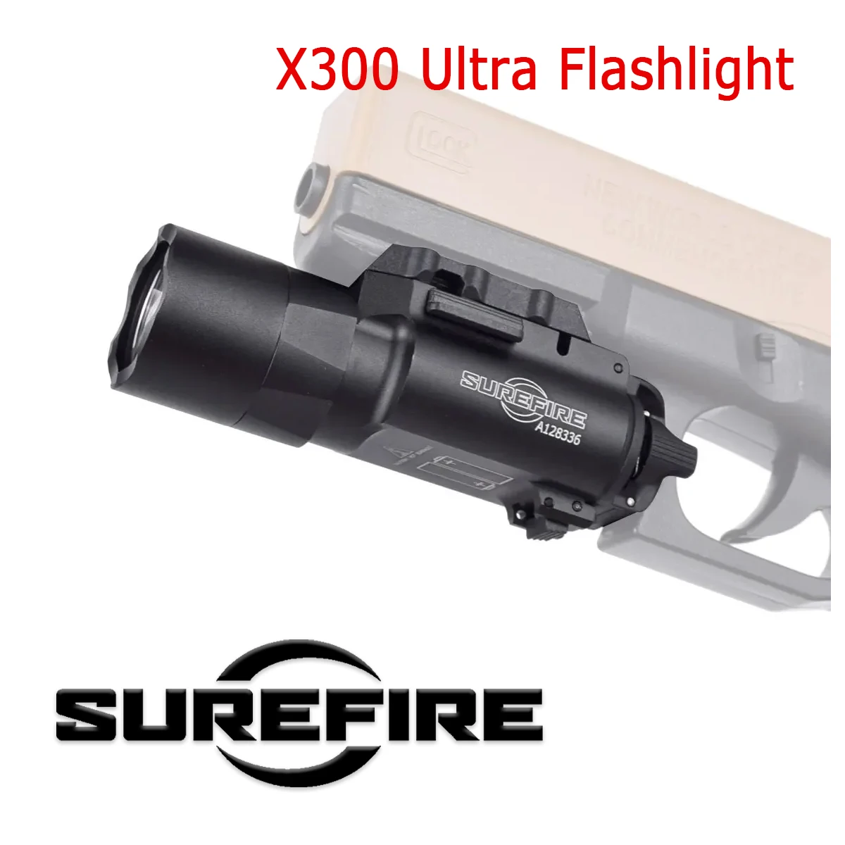 

Surefire X300 Tactical Weapon Scout Light X300 Ultra Pistol Gun SF X300U Handgun LED Flashlight for Glock 17 19 CZ-75