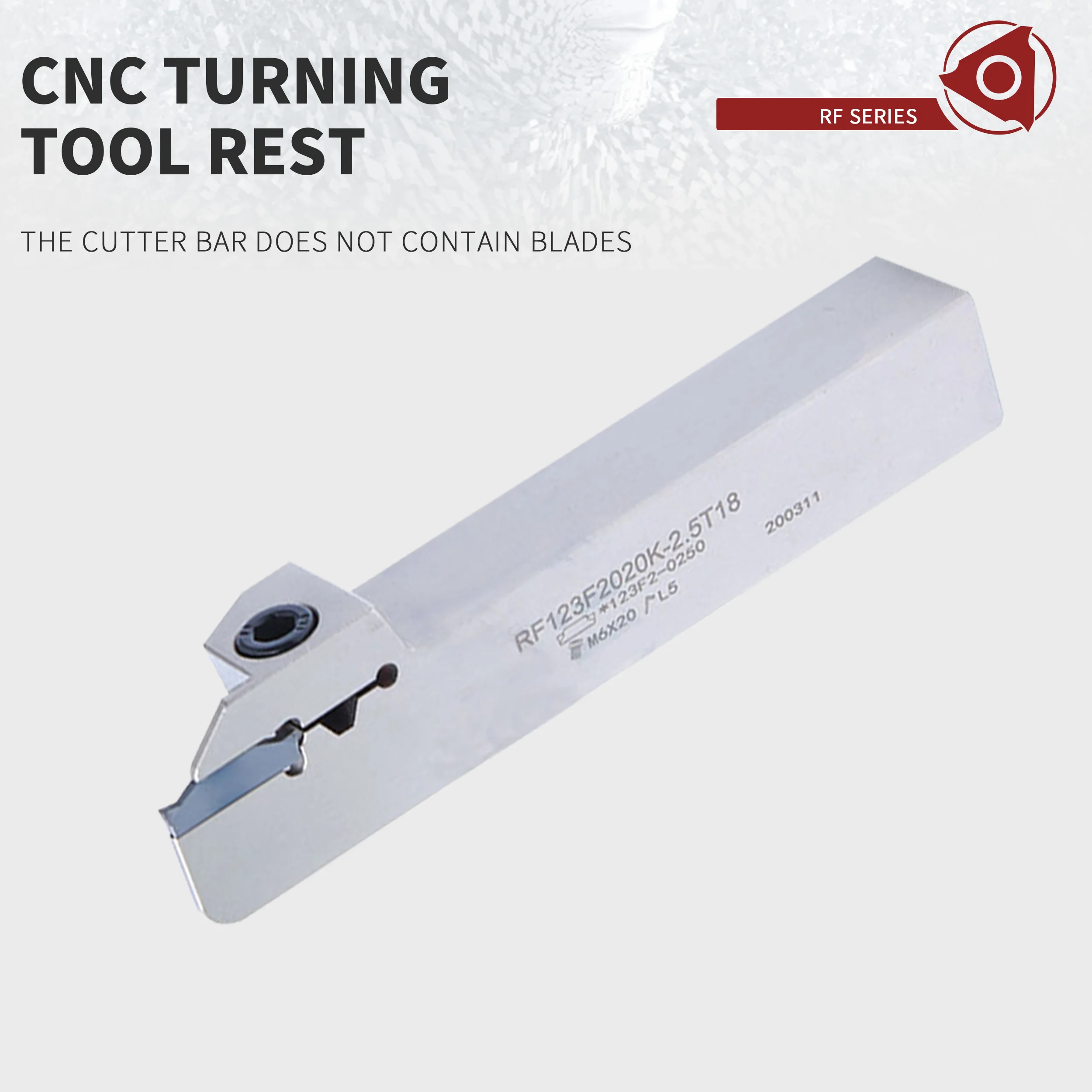 RF123T06-1212BM/2020 RF123 G2525/E1616-2T17/2020-4T25/2020K-2.5T18 Lathe External Cutting Groove CNC Tool Holder Use N123 insert