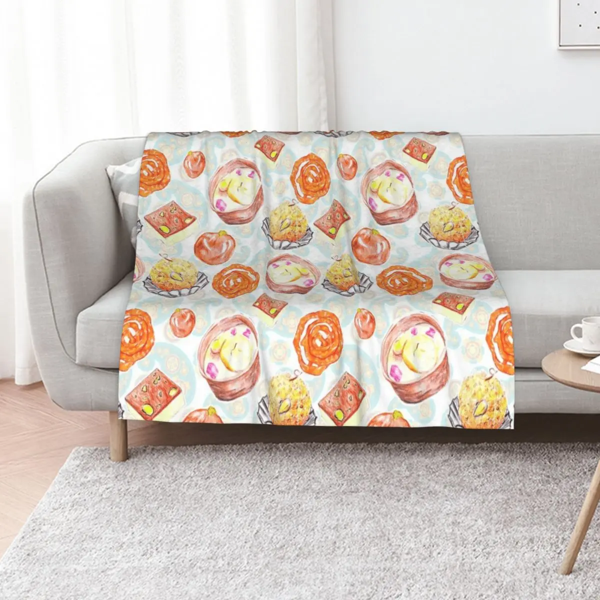 Indian sweet treets Throw Blanket All Season Soft Lightweight Blanket for Home