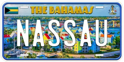 Nassau The Bahamas Novelty Car Tag License Plate Aluminum