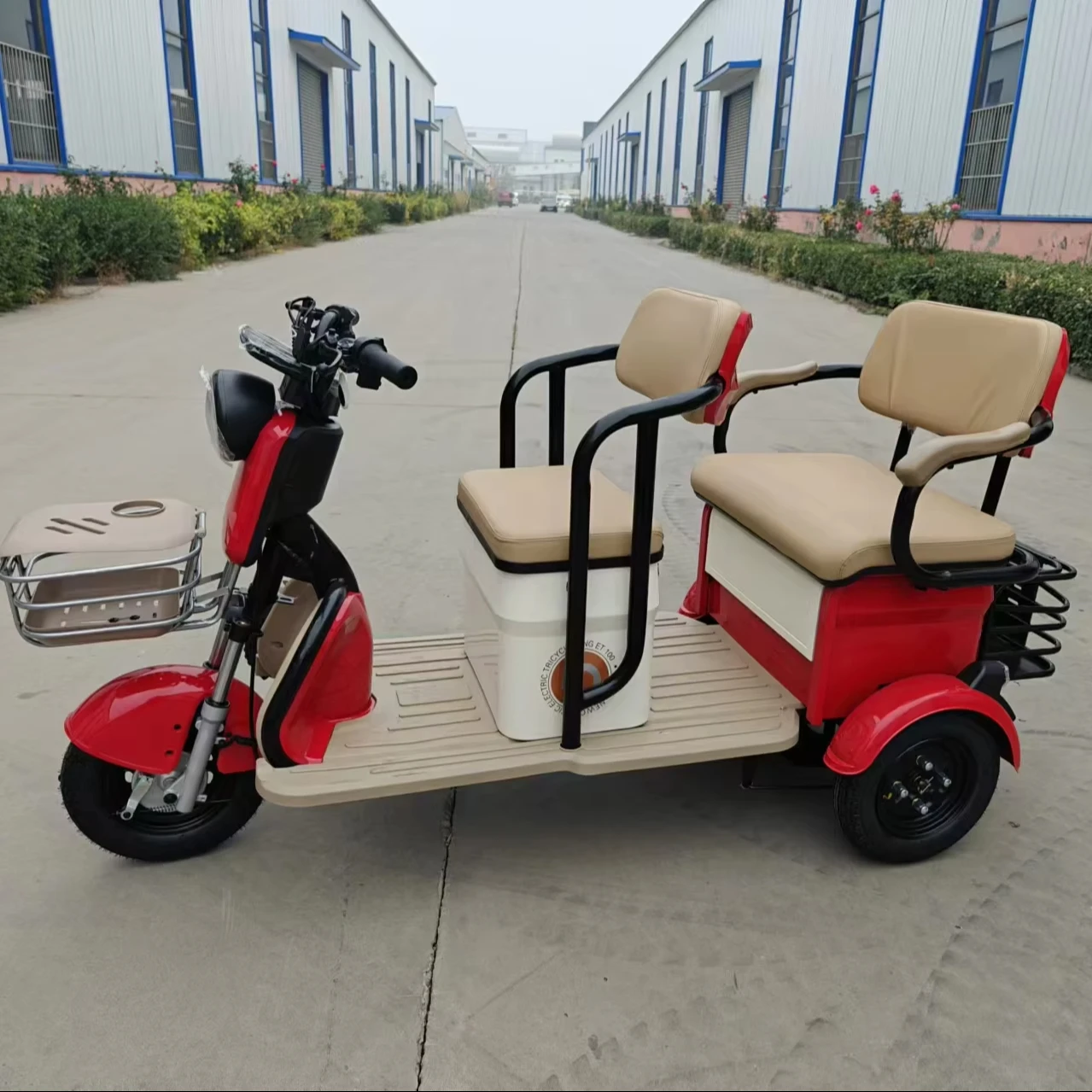 China Cheap Two Seats Adult Three Wheel Electric Tricycle Bike With Motor for Passenger