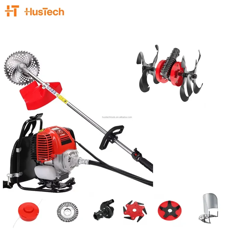 Heavy-Duty 43cc Backpack Brush Cutter Grass Trimmer with Aluminum Head for BC-4300