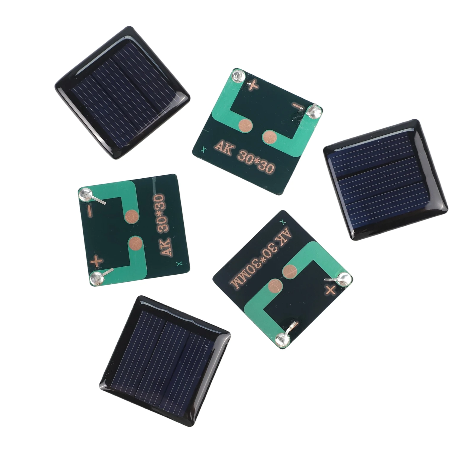 10pcs 30×30mm Mini Solar Panel Cell 1.5V 60mA 0.09W Polycrystalline Silicon Solar Panel For DIY Electric Project