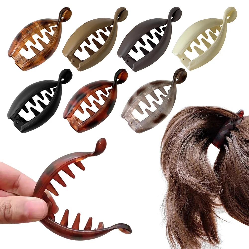 Vertical Hair Clip,Low Hair Volume Anti-slip Temperament Vertical Clip, Ponytail Twist Clip,Korean Style Hair Accessories,