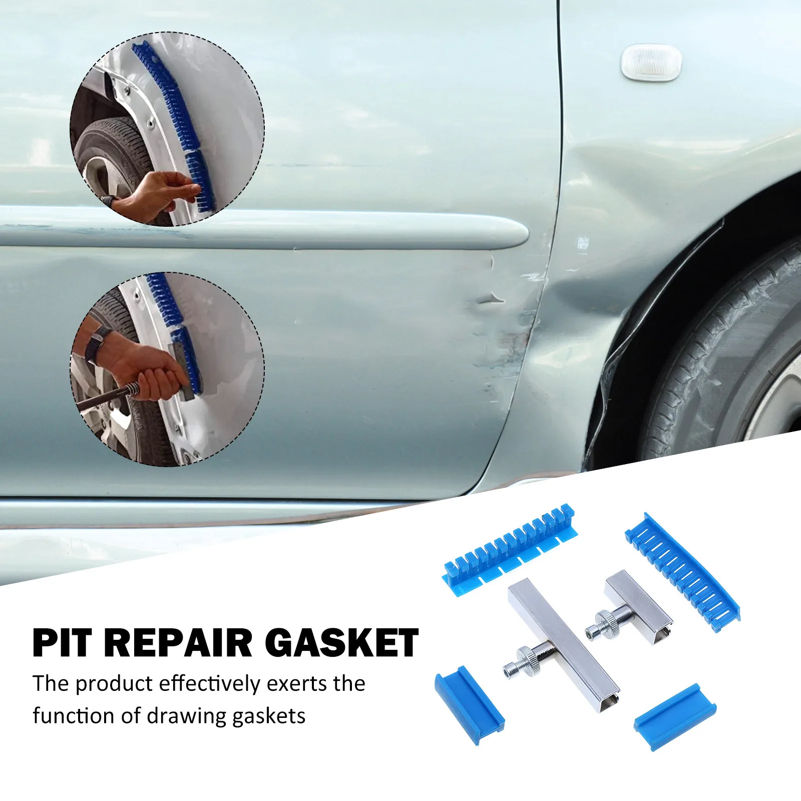 

1Set Auto Dent Removal Tool Set No Burrs Ergonomic Design Quick Fix Dents on Vehicles Appliances Dent Repair Tool