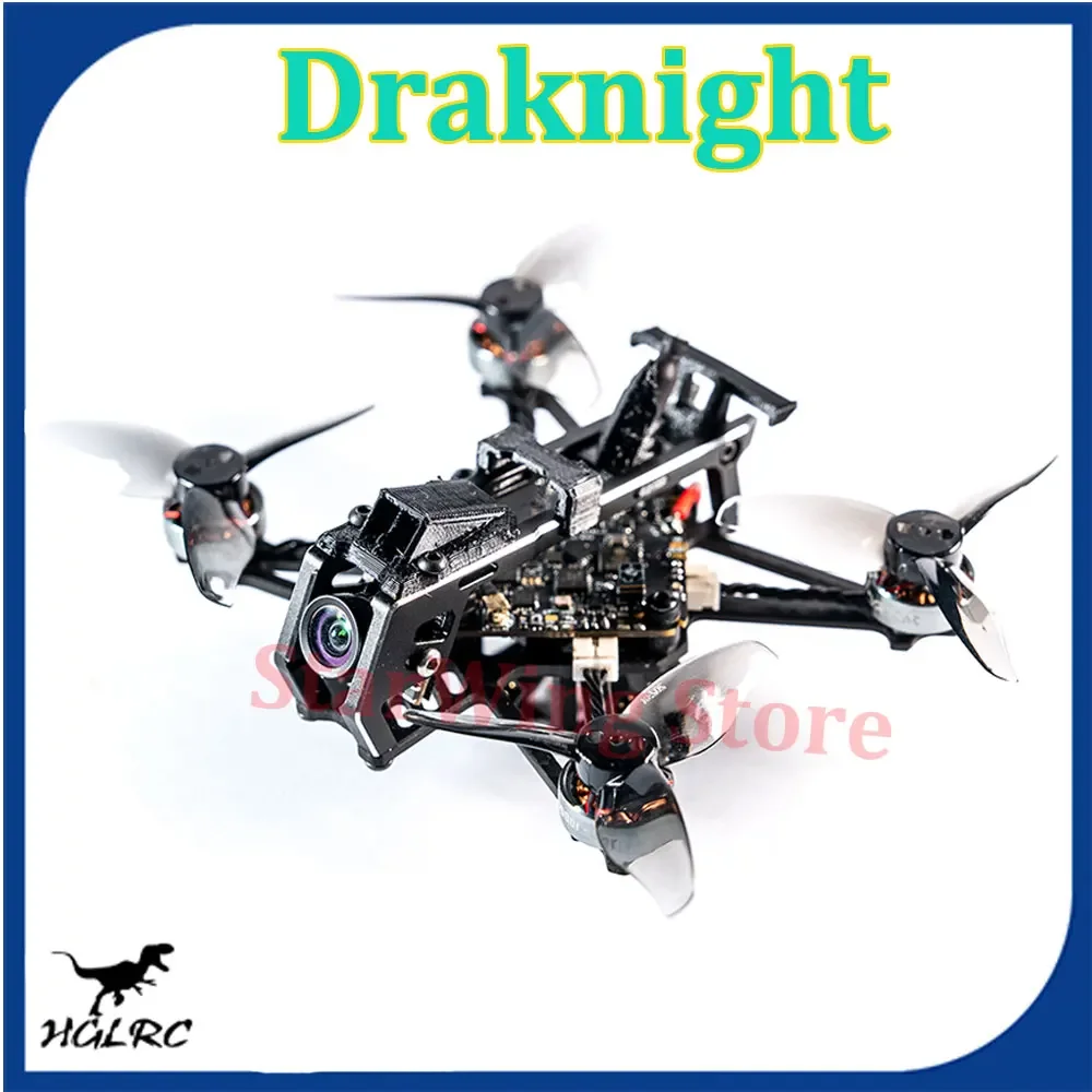 

HGLRC Draknight 2inch 91.8mm Toothpick FPV Drone With SPECTER12 ES2-4S AIO 400mW VTX SPECTER 1003 10000KV Motor