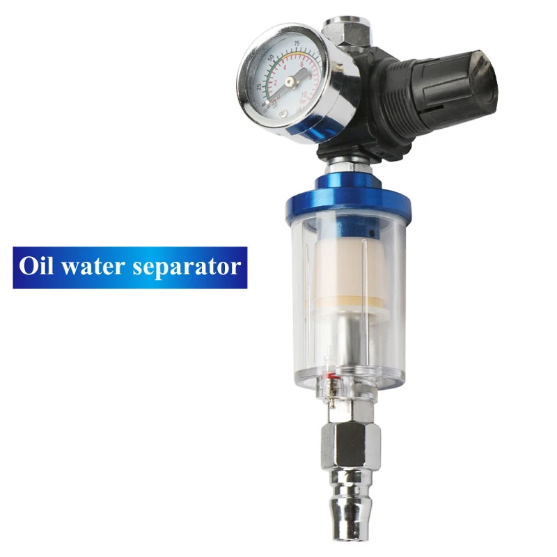 

New Spray Gun 1/4" Air Line Mini Filter Water Trap,Pneumatic Tool Parts And Accessory,Air Regulator Gauge In Line