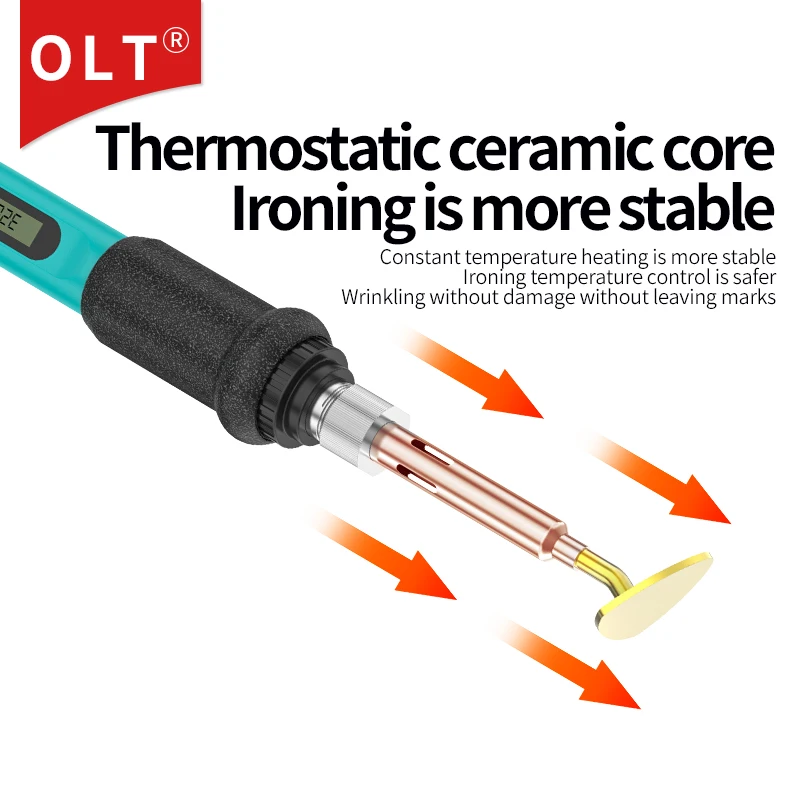 portable soldering iron Digital display temperature control constant temperature iron Leather iron wrinkle remova US