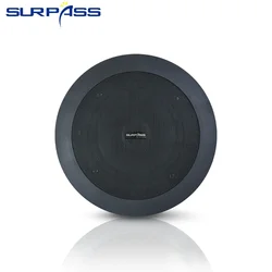 5inch 20W Moisture-proof Ceiling Speaker Black Coaxial Roof Music Loudspeaker Home Theater Sound System for Bedroom Living Room